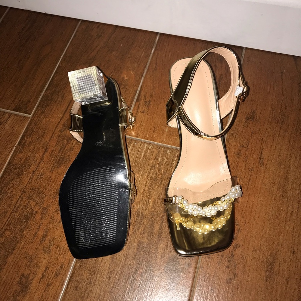 gold SHEIN heel